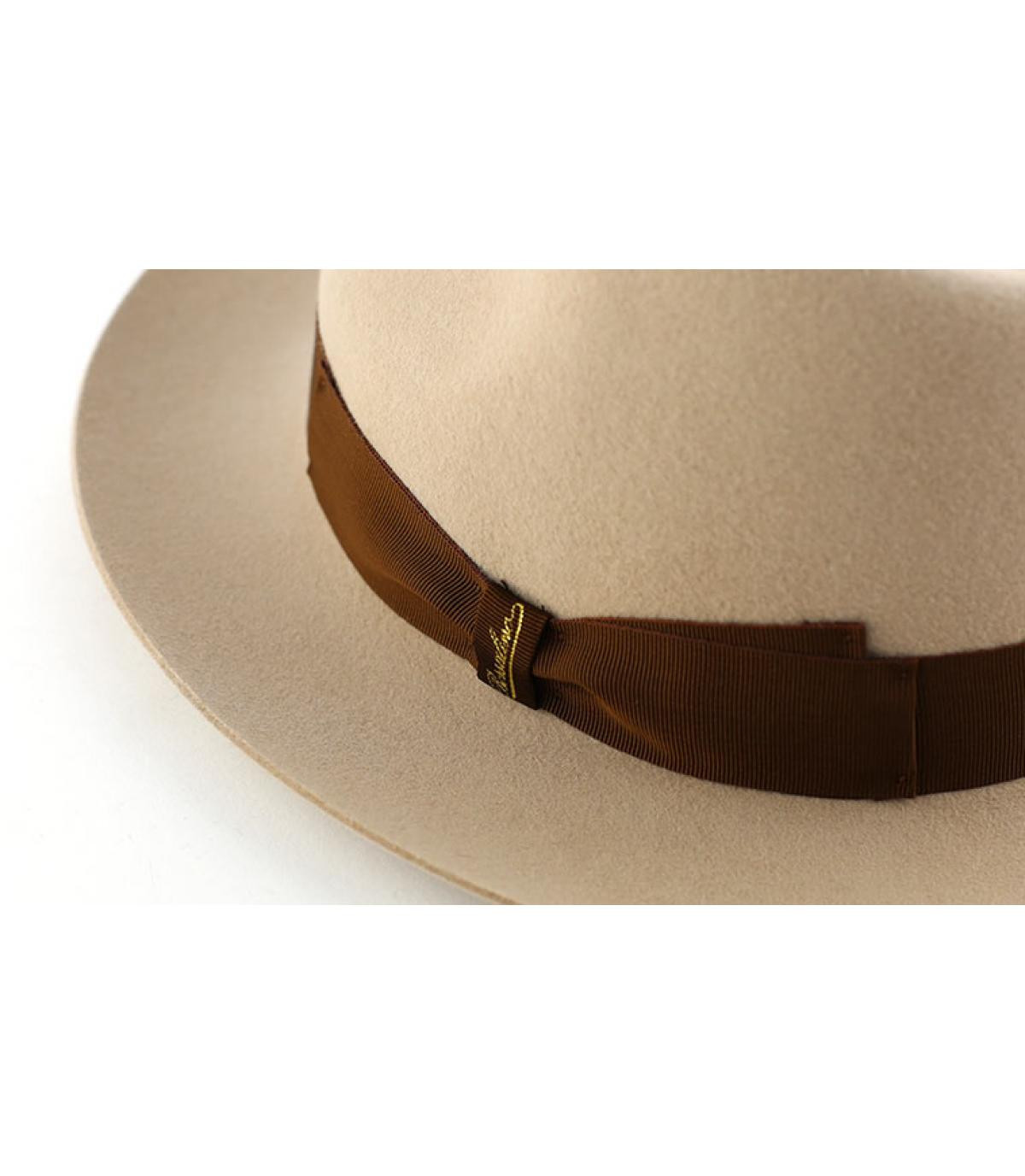 Beige fur felt hat Borsalino